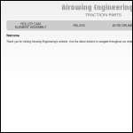 Screen shot of the Airowing Engineering Ltd website.