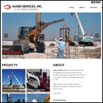 Screen shot of the Auger Services website.