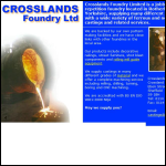 Screen shot of the Crosslands Foundry Ltd website.