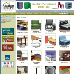 Screen shot of the Cushion Concept Furniture Ltd website.