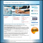 Screen shot of the Criterion Insurance Group website.