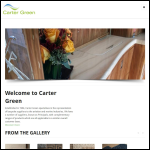 Screen shot of the Carter Green website.