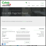 Screen shot of the Cefndy Enterprises website.
