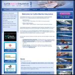 Screen shot of the Curtis, Colin (Marine) Insurance website.