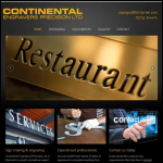 Screen shot of the Continental Engravers (Precision) Ltd website.