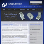 Screen shot of the Crenol & Wilson (Workholding) Ltd website.
