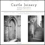 Screen shot of the Castle Joinery website.