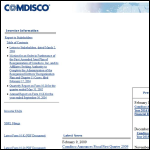 Screen shot of the Comdisco (UK) Ltd website.