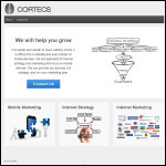 Screen shot of the Cortecs Ltd website.