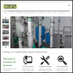 Screen shot of the Constant Air Systems Ltd website.