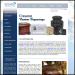 Screen shot of the Crescent Engraving website.