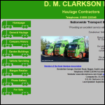 Screen shot of the D M Clarkson Ltd website.
