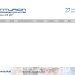 Screen shot of the Centurion Scientific Ltd website.