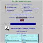 Screen shot of the Cobra Catamarans website.