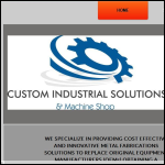 Screen shot of the CIS Industrial website.