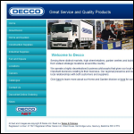 Screen shot of the Decco Hardware Distributors website.