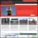 Screen shot of the Donyal Engineering Ltd website.
