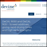 Screen shot of the Devine Chemicals Ltd website.