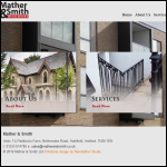 Screen shot of the Mather & Smith Ltd website.