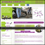 Screen shot of the Dynamix Concrete website.