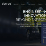 Screen shot of the Denroy Plastics Ltd website.