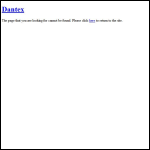 Screen shot of the Dantex Group Ltd website.