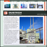 Screen shot of the Dustech Engineering Ltd website.