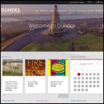 Screen shot of the Dundee City Council website.