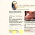 Screen shot of the Peter Davis Furniture website.