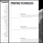 Screen shot of the Digital Print Techniques Ltd website.