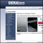 Screen shot of the Deralam Laminates Ltd website.