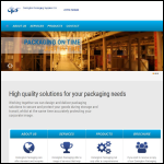 Screen shot of the Donington Packaging Supplies Ltd website.