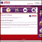 Screen shot of the Danda (UK) Packaging Co Ltd website.