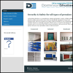 Screen shot of the Dominion Roller Shutters website.