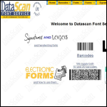 Screen shot of the Datascan Font Service Ltd website.