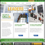 Screen shot of the Delta Construction website.