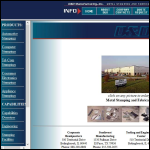Screen shot of the D & D Fabrication website.