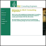 Screen shot of the EJC Consulting Engineers website.