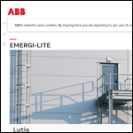 Screen shot of the Emergi-Lite Safety Systems Ltd website.
