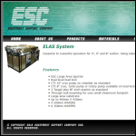 Screen shot of the Equipment Support Co website.