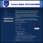 Screen shot of the Essex Automation website.