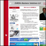 Screen shot of the Eureka Business Solutions website.