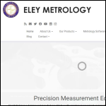 Screen shot of the Eley Metrology Ltd website.