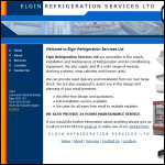 Screen shot of the Elgin Refrigeration Services Ltd website.