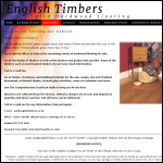 Screen shot of the English Timbers (Flooring) website.