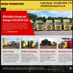 Screen shot of the Eden Transport Ltd website.