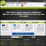 Screen shot of the E & T Plastics Ltd website.