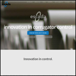 Screen shot of the Escada Systems Ltd website.