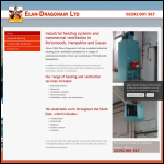 Screen shot of the Elan-Dragonair Ltd website.