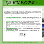 Screen shot of the Eurorope Ltd website.